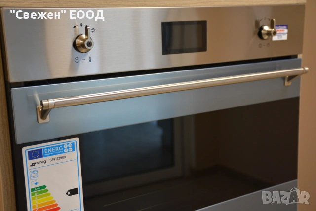 Малка фурна за вграждане 45 см Smeg SFP4390X, снимка 8 - Печки, фурни - 53646665