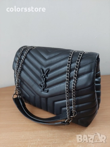 Черна чанта YSL/SG87v, снимка 3 - Чанти - 52718933