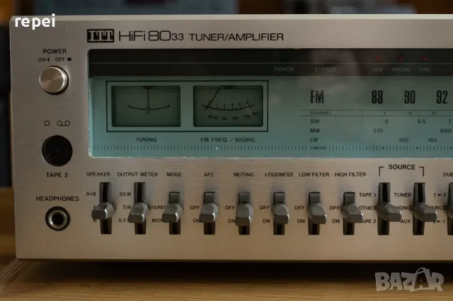 Ресивър ITT HIFI 8033 ТОП МОДЕЛ НА ФИРМАТА!!, снимка 3 - Ресийвъри, усилватели, смесителни пултове - 49553733