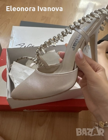 Официални обувки на ток 37/38 р-р, снимка 2 - Дамски обувки на ток - 52388163