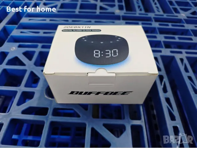 BUFFBEE Будилник, радио , 7-цветна нощна лампа, с дисплей в едно, снимка 8 - Друга електроника - 50335183