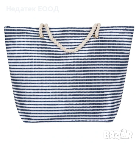 Плажна чанта на райета, 56x15x43см.