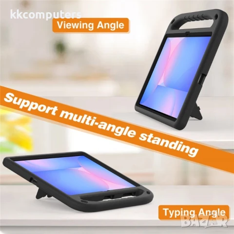 Samsung Galaxy Tab S10 FE+ Детски Калъф с Дръжка, Стойка и Скрийн Протектор – 6 Цвята, снимка 8 - Калъфи, кейсове - 50845696