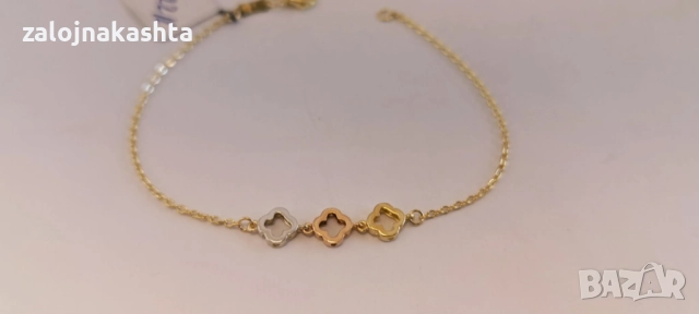 Нова-Златна гривна-1,92гр/14кр, снимка 3 - Гривни - 52732988