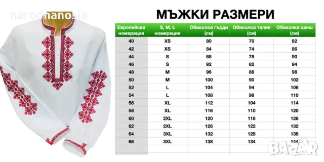 МЪЖКА РИЗА С БРОДИРАНА ШЕВИЦА - Модел 4, снимка 2 - Други - 45935298