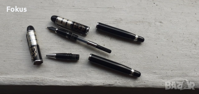 Луксозен китайски комплект писалка и химикал позлата, снимка 7 - Антикварни и старинни предмети - 53336599