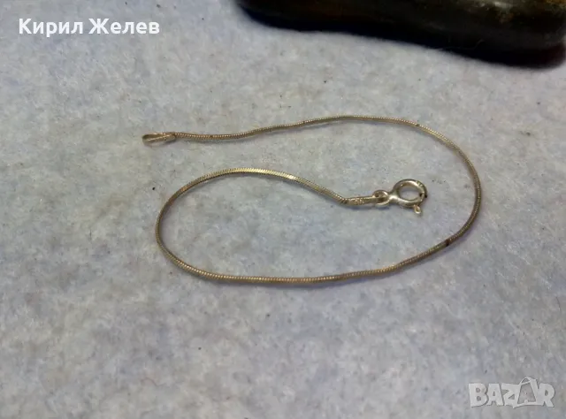 НЕЖНА МАРКОВА ИТАЛИАНСКА СРЕБЪРНА ГРИВНА СРЕБРО 925 INV ITALY 43933