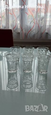 Кристални чашки  за ракия за попълване , снимка 2 - Чаши - 46335751