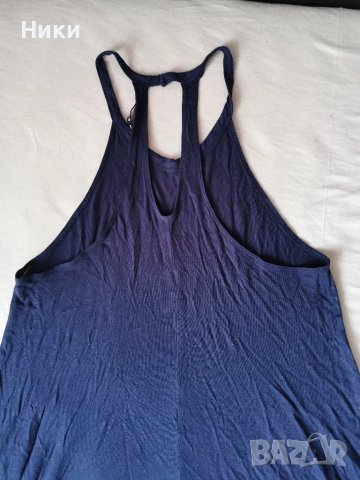 Тъмно синя лятна рокля, снимка 3 - Рокли - 51199167