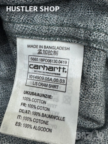 Мъжка риза CARHARTT. Размер 2XL, снимка 6 - Ризи - 53348802