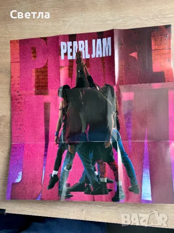 Pearl Jam “Ten”, оригинално CD с плакат, снимка 3 - CD дискове - 47641553