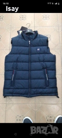 Мъжки зимен елек Паул Шарк в тъмно син цвят Л последен размер 