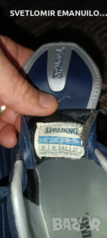 Като нови стоножки Spalding 42 номер. Обути с два пъти., снимка 4 - Футбол - 52055111