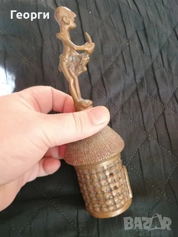 Красива бронзова камбана, снимка 3 - Антикварни и старинни предмети - 50098550