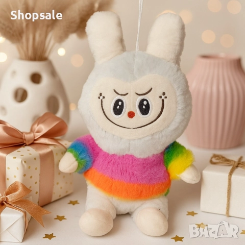 Очарователна плюшена играчка Лабубу – 25 см, снимка 4 - Плюшени играчки - 51839270