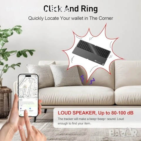 Нов Умен тракер за iPhone Find My ключове чанта паспорт 100dB антикражба, снимка 3 - Друга електроника - 53886537