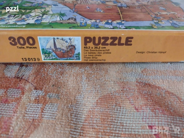 Пъзел "Pirate Ship” Ravensburger 1984г. 300 части, снимка 4 - Пъзели - 53695508