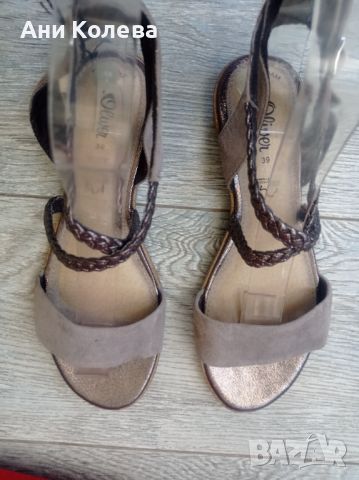 Нови немски естеств. дамски сандали s. Oliver, 39 н., снимка 6 - Сандали - 45886526