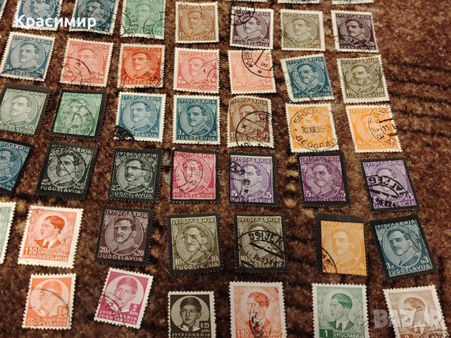 Крал Александър Караджорджевич и Петър. ПОЩЕНСКИ марки, снимка 3 - Филателия - 52921186