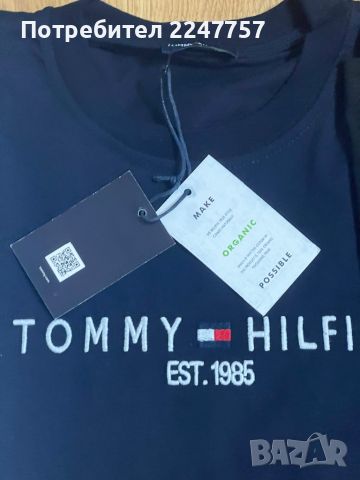 Тениски Tommy Hilfiger с бродирано лого размер XL, снимка 4 - Тениски - 46097424