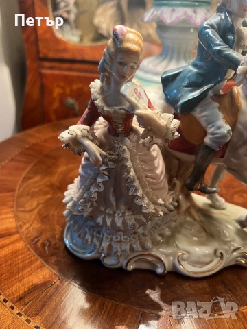 Стара статуетка Capodimonte , снимка 6 - Антикварни и старинни предмети - 52510575