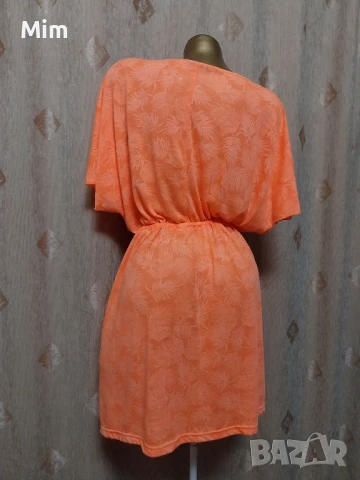 XL Оранжева,къса рокля , снимка 4 - Рокли - 50678807