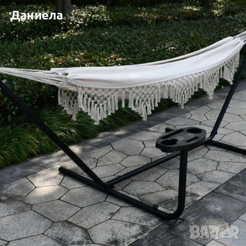Хамак с ресни в Бохо стил - комфорт и елегантност, снимка 7 - Градински мебели, декорация  - 53891493