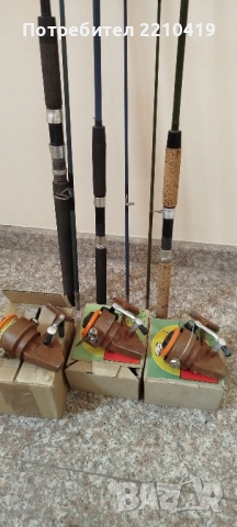 три въдици и макари Germina , снимка 15 - Макари - 52390637