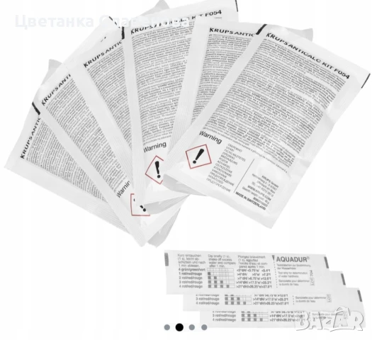 Препарат за отстраняване на котлен камък за кафе машина Krups YX103401 F054, 2 бр., снимка 2 - Кафемашини - 50782597