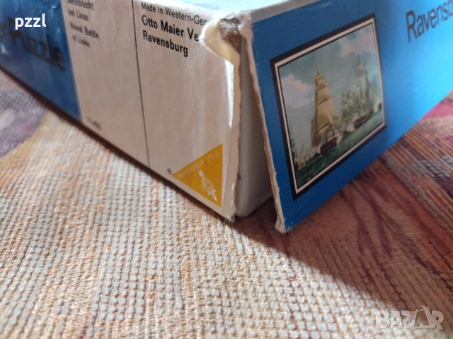 Пъзел "Naval battle of Lissa” Ravensburger 1970г. 1000 части , снимка 6 - Пъзели - 53606099