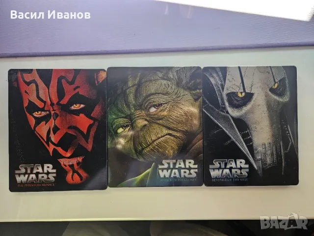 Star Wars Episode 1,2,3 Bluray Steelbook , снимка 1 - Колекции - 49389863