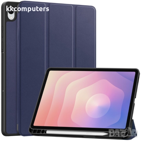 Кожен Калъф със Стойка за Samsung Galaxy Tab S11 X730 / X736- Слот за стилус, Вкл.Протектор |8 Цвята