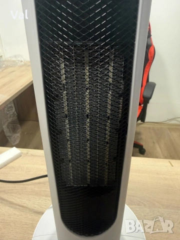 Вентилаторна печка 2-в-1 с керамичен нагревател, осцилация 60°, дистанционно и LED дисплей, снимка 10 - Отоплителни печки - 53689838