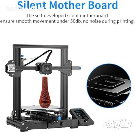 3D принтер CREALITY ENDER-3V2 SILENT MOTHERBOARD , снимка 2 - Принтери, копири, скенери - 46669434