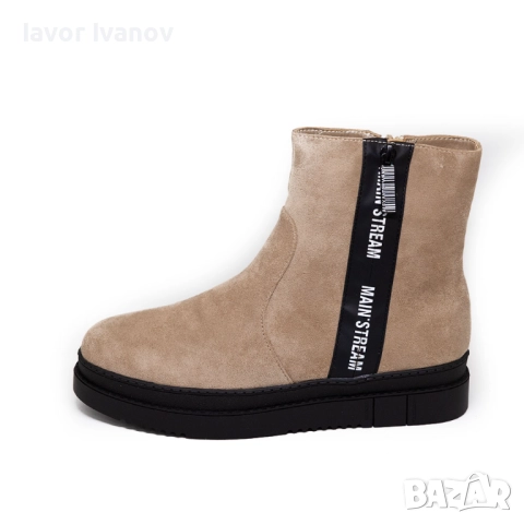 Дамски боти от велур в два различни цвята-НИСКА ЦЕНА - ВИСОКА КАЧЕСТВО, снимка 6 - Дамски боти - 51642049