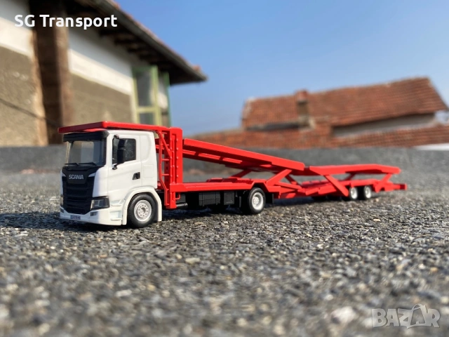 Herpa 1:87 Scania P ROLFO Автовоз, снимка 4 - Колекции - 53275901