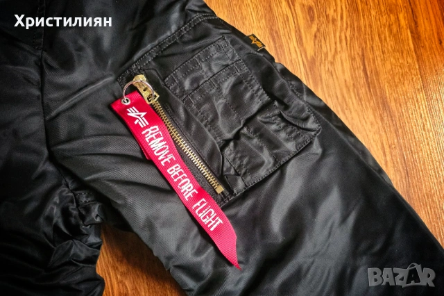 ALPHA INDUSTRIES MA-1 Heritage Bomber Jacket - S, снимка 4 - Якета - 53455905