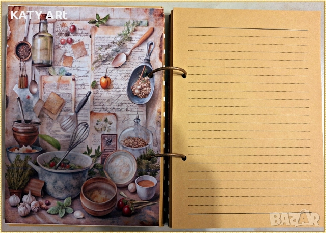 Тефтер за рецепти в кафяво, снимка 3 - Други - 52283300