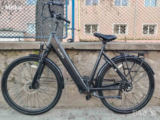 28 цола електрически алуминиев велосипед с 7 скорости усилени капли амортисьори предни като нов 