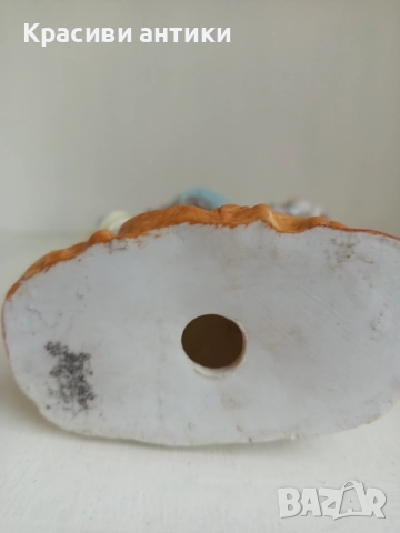 Старинна, красива фигура от бисквитен порцелан, висока 20 см, снимка 9 - Колекции - 52090434