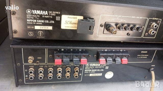 YAMAHA A-550;T-550, снимка 4 - Ресийвъри, усилватели, смесителни пултове - 45856937