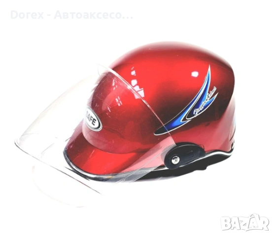 Каска с визьор за мотор, скутер, ATV - различни цветове, снимка 2 - Аксесоари и консумативи - 54136445