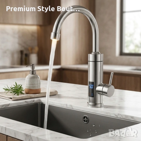 Електрически смесител за моментално загряване на водата с Led дисплей