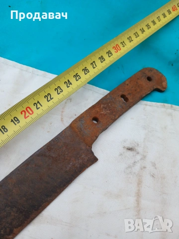 Стар кован нож, снимка 2 - Ножове - 53402533