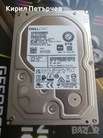 8TB DELL EMC/WD Enterprise HUS728T8TALN6L0 6G/bs 7.2K SATA, снимка 1 - Твърди дискове - 46237995