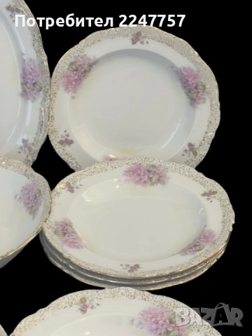 Сервиз за хранене за 6 души порцелан , снимка 17 - Антикварни и старинни предмети - 52117431