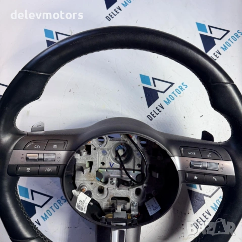56100DF540NNB кожен мултифункционален волан с пера от Hyundai Kona SX2 1.6 GDI Hybrid, двигател G4LL, снимка 2 - Части - 54073651
