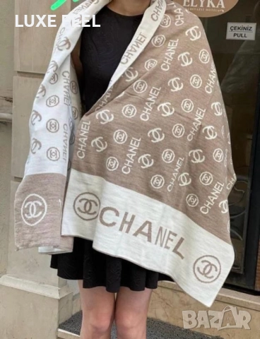 Дамски Шалове ✨ Louis Vuitton Dior Chanel , снимка 2 - Шалове - 52459849