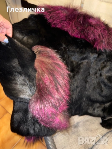 Уникално кожухче от естествен косъм , снимка 11 - Палта, манта - 53328971