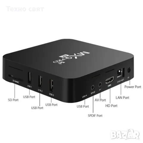 8GB RAM/128GB ROM MXQ PRO/ТВ БОКС за онлайн телевизия tv box, снимка 1 - Приемници и антени - 48918242